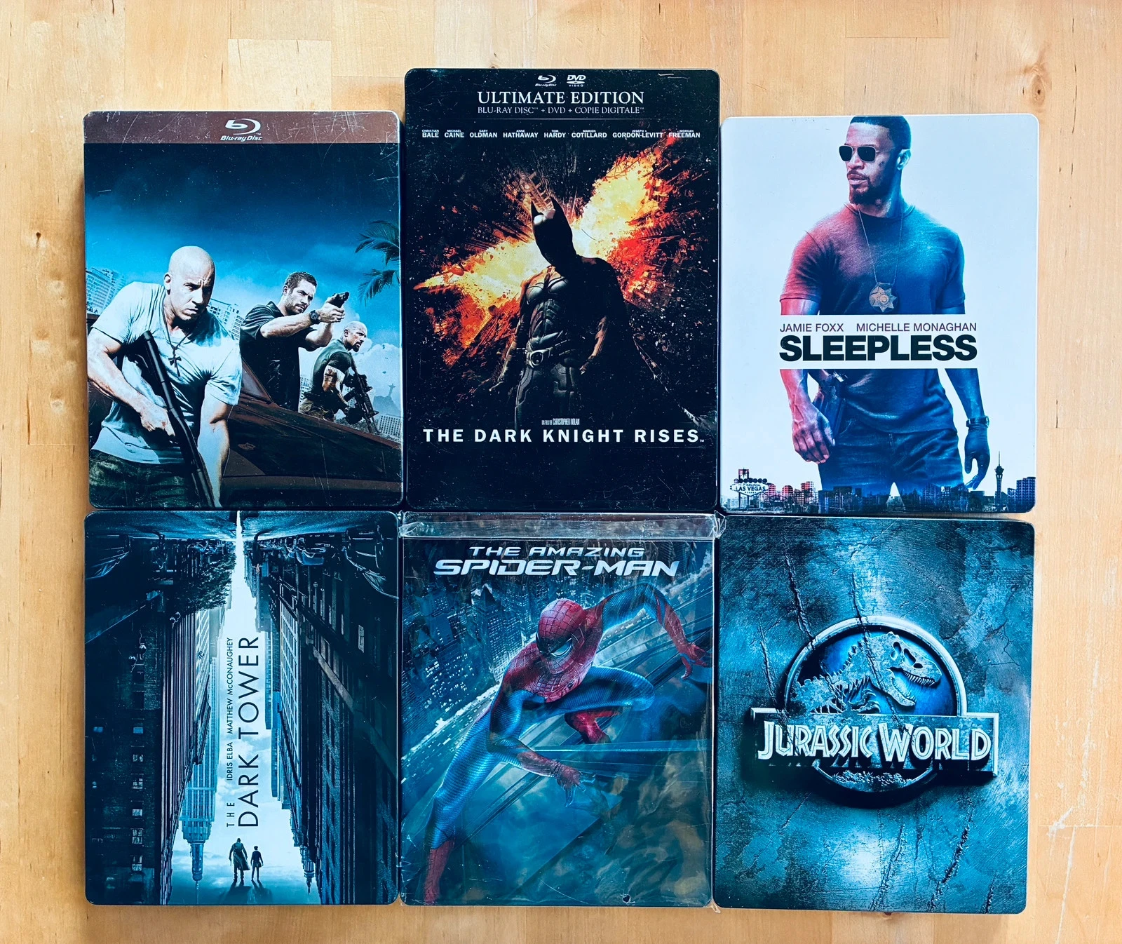 Lot 6 Steelbooks Blu-ray divers.
